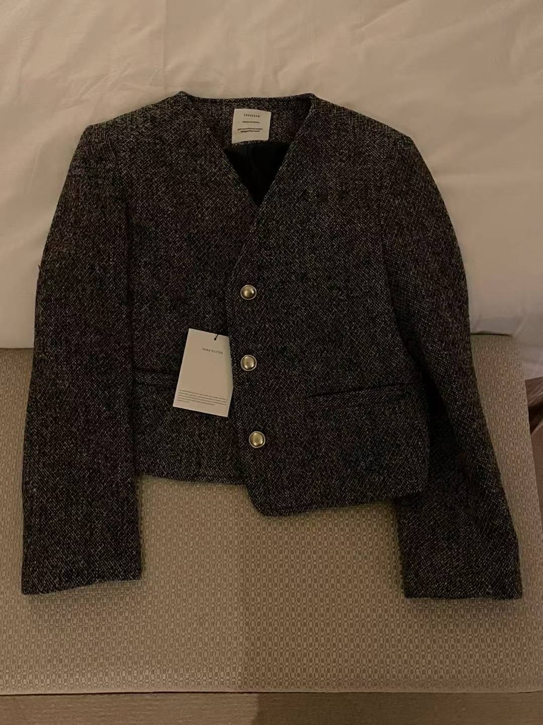 INOUF東大門㊣實拍女士新款推薦人氣熱賣25秋冬職業休閑夾克INOUF/FLUTTER夾克圖色2