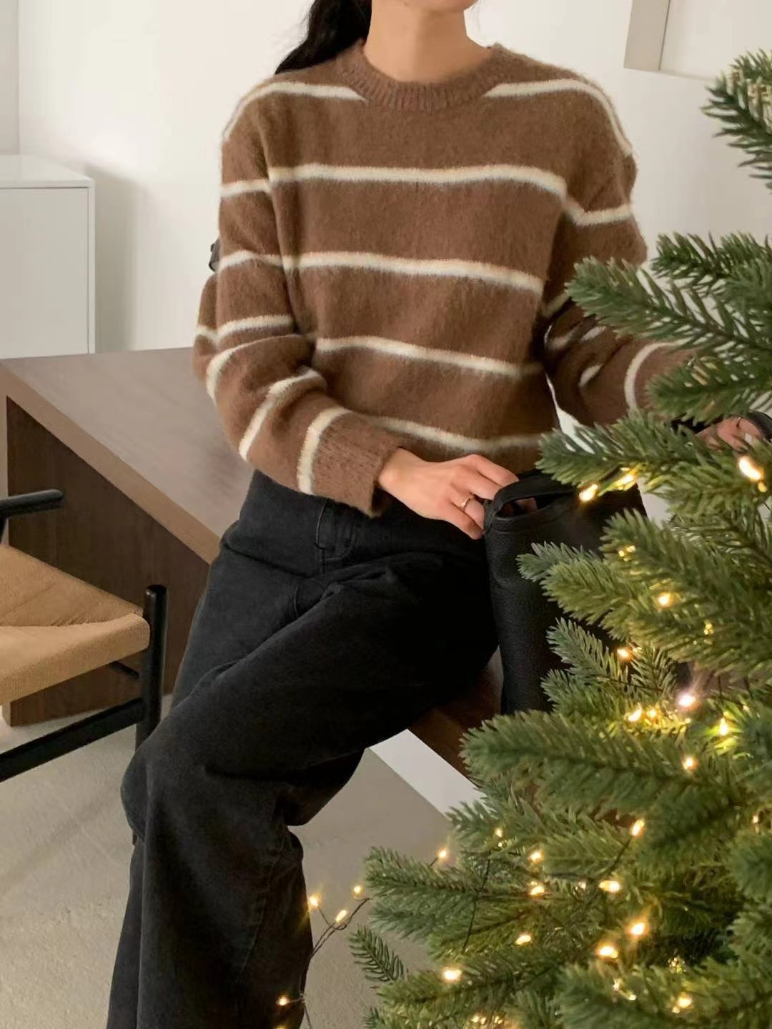 SUNDAY東大門㊣實拍女士新款職業25秋冬人氣推薦熱賣針織衫SUNDAY-2件起針織衫