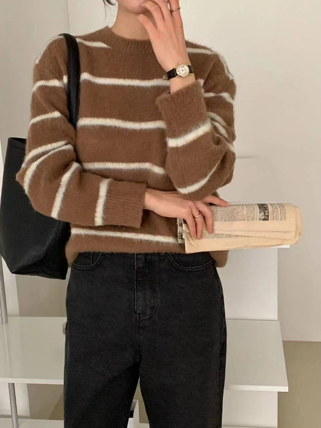 SUNDAY東大門㊣實拍女士新款職業25秋冬人氣推薦熱賣針織衫SUNDAY-2件起針織衫