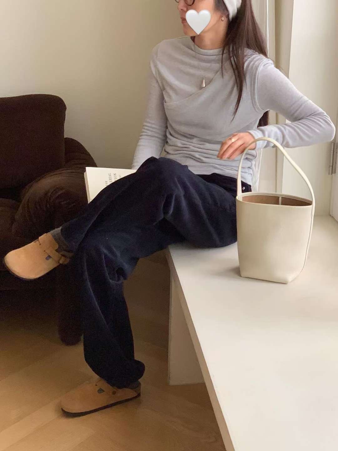 LONDON LACE-런던레이스-T韓國直郵㊣女士新款25秋冬長袖T恤安哥拉羊毛LONDON LACE長袖T恤