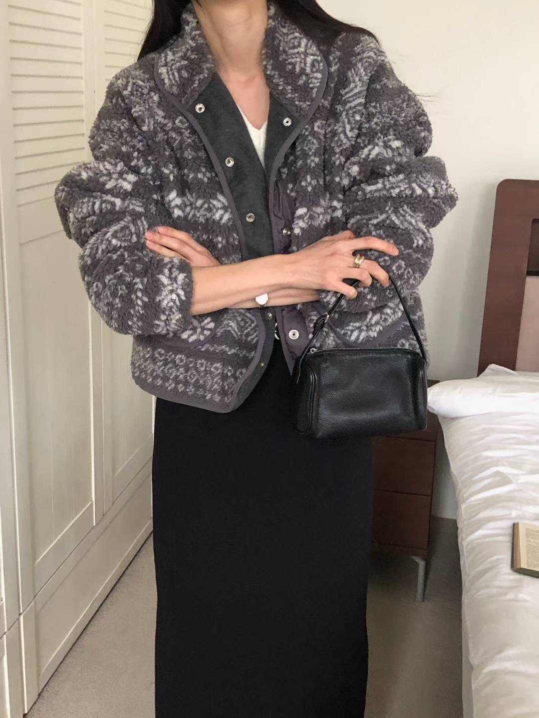 INOUF東大門㊣代購女裝新款職業時尚人氣推薦熱賣休閑25秋冬夾克INOUF/FLUTTER夾克圖色2