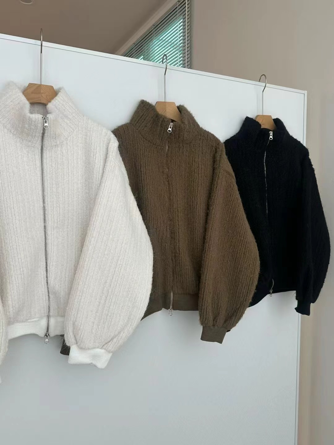 TOATEE韓國代購㊣女士新品25秋冬推薦熱賣人氣夾克高領拉鏈衫TOATEE夾克