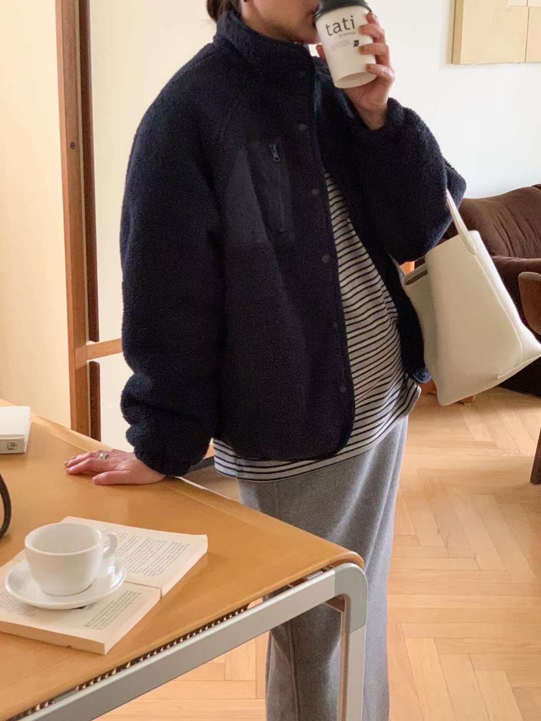 LONDON LACE-런던레이스-T韓國直郵㊣女裝新品職業夾克連帽衫LONDON LACE夾克圖色2