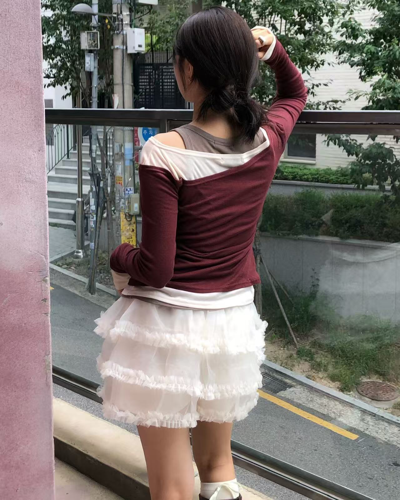 ANAG東大門㊣直郵女裝新款職業25秋冬休閑推薦時尚人氣短裙anag/OPENING TITLE短裙