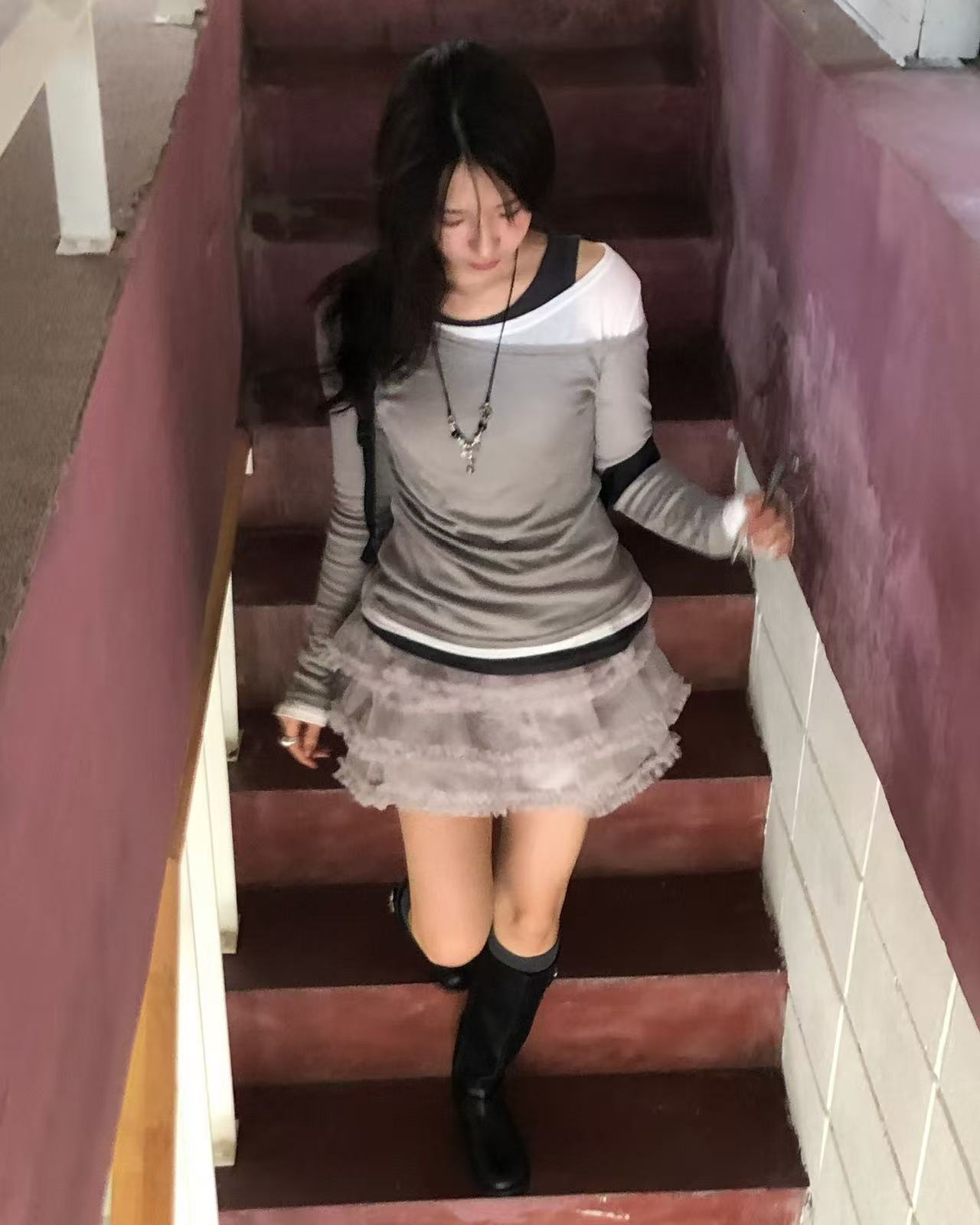 ANAG東大門㊣直郵女裝新款職業25秋冬休閑推薦時尚人氣短裙anag/OPENING TITLE短裙