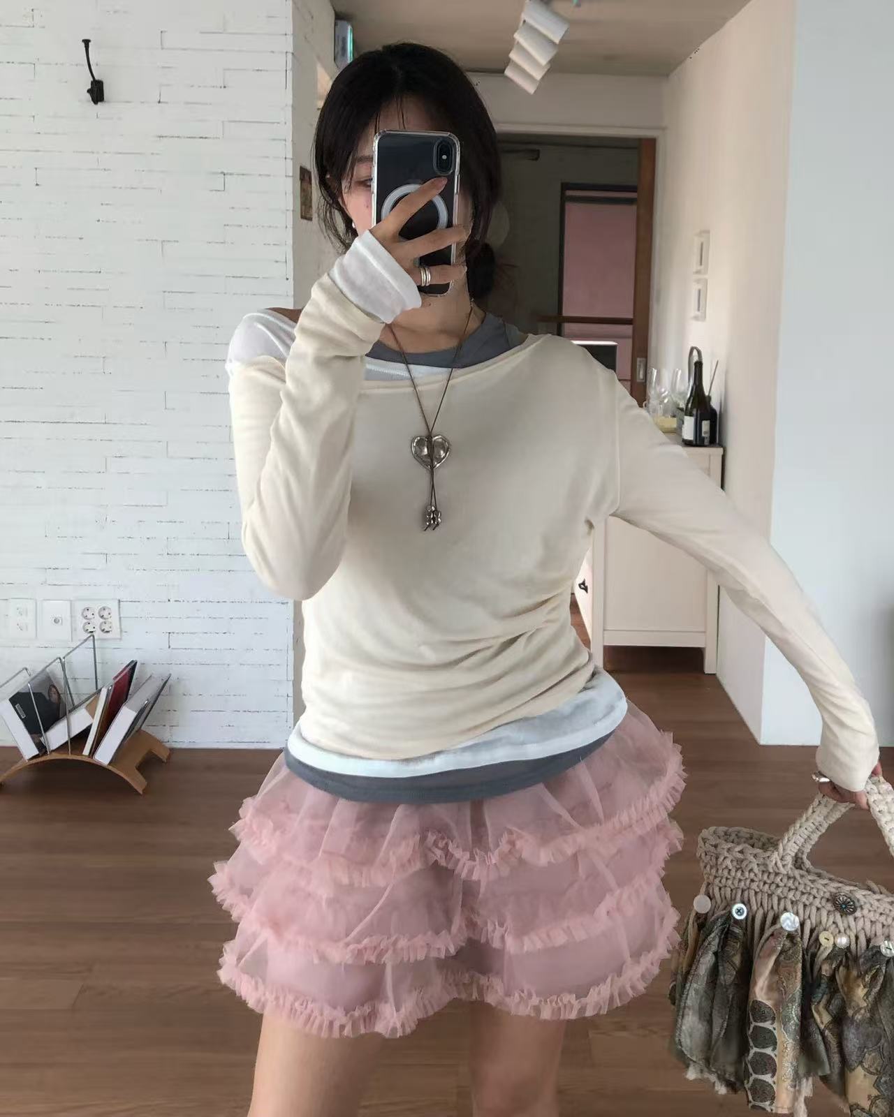 ANAG東大門㊣直郵女裝新款職業25秋冬休閑推薦時尚人氣短裙anag/OPENING TITLE短裙