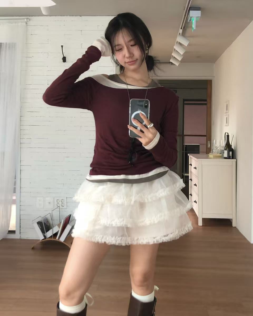 ANAG東大門㊣直郵女裝新款職業25秋冬休閑推薦時尚人氣短裙anag/OPENING TITLE短裙圖色1