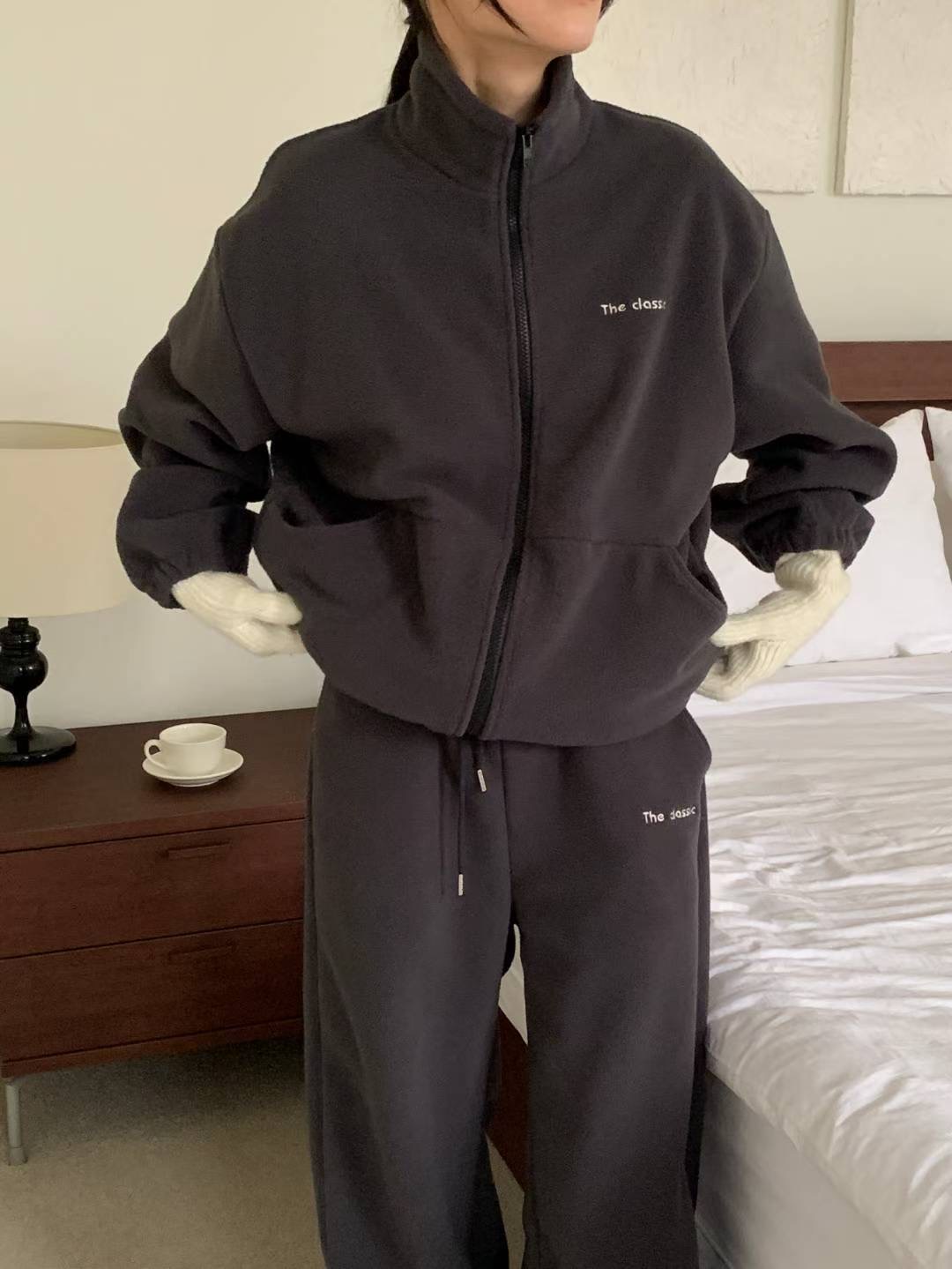 INOUF東大門㊣直郵女裝新款25秋冬時尚人氣推薦熱賣夾克羊毛INOUF/FLUTTER夾克圖色1