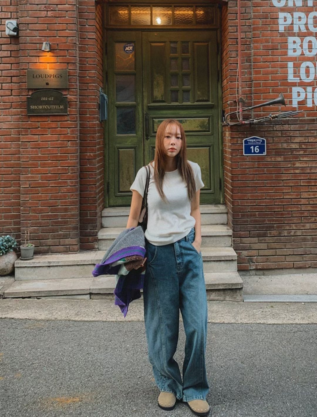 IMHERE韓國代購㊣女士新款推薦25秋冬休閑時尚職業熱賣牛仔褲IMHERE牛仔褲