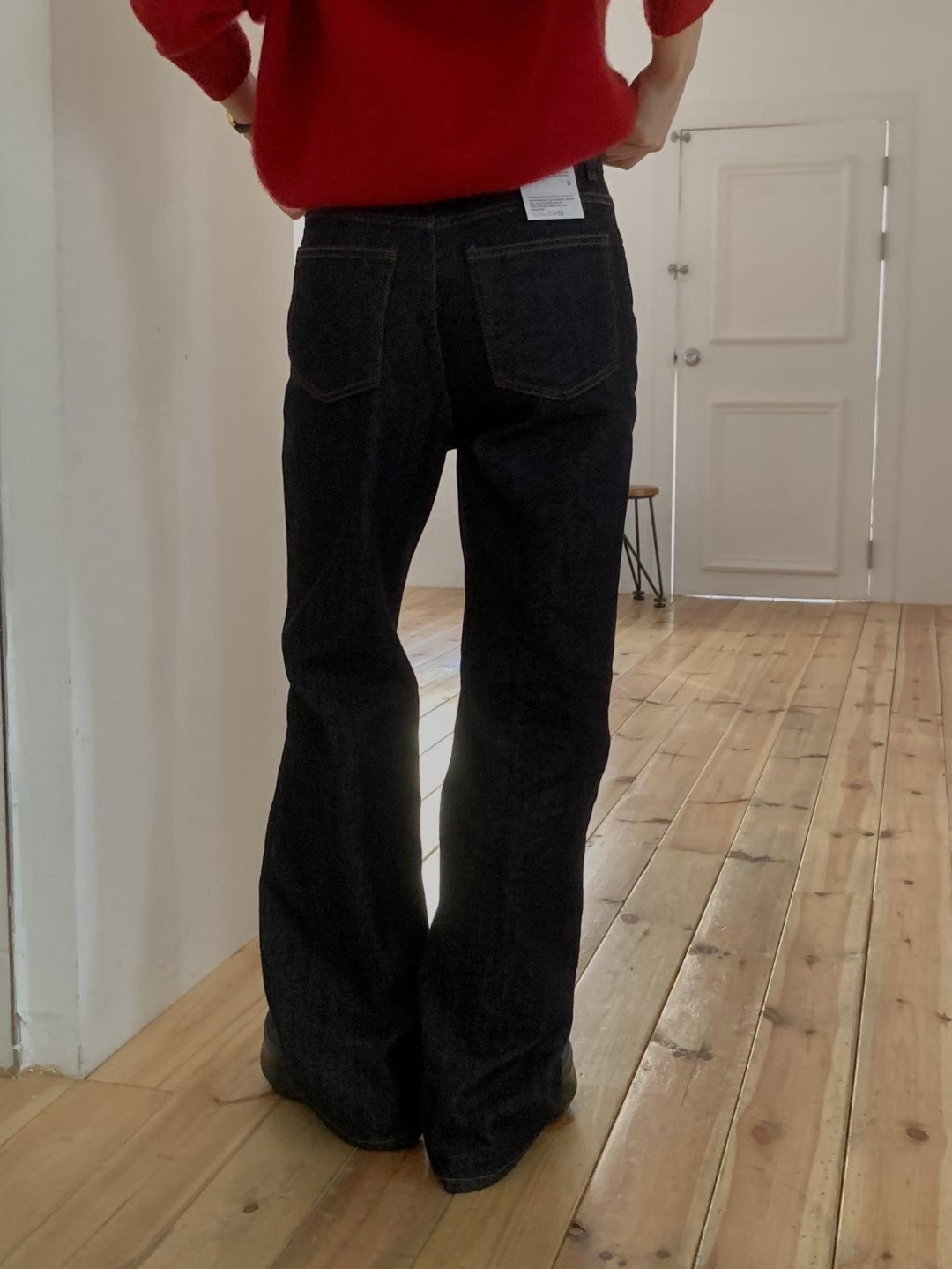 IMHERE韓國代購㊣女裝新款職業休閑熱賣推薦25秋冬時尚牛仔褲IMHERE牛仔褲