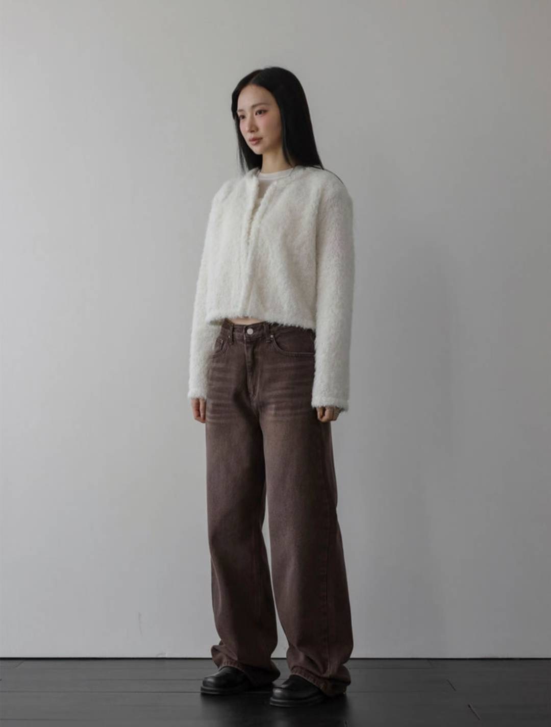 IMHERE東大門㊣實拍女士新款休閑人氣25秋冬熱賣職業牛仔褲IMHERE牛仔褲