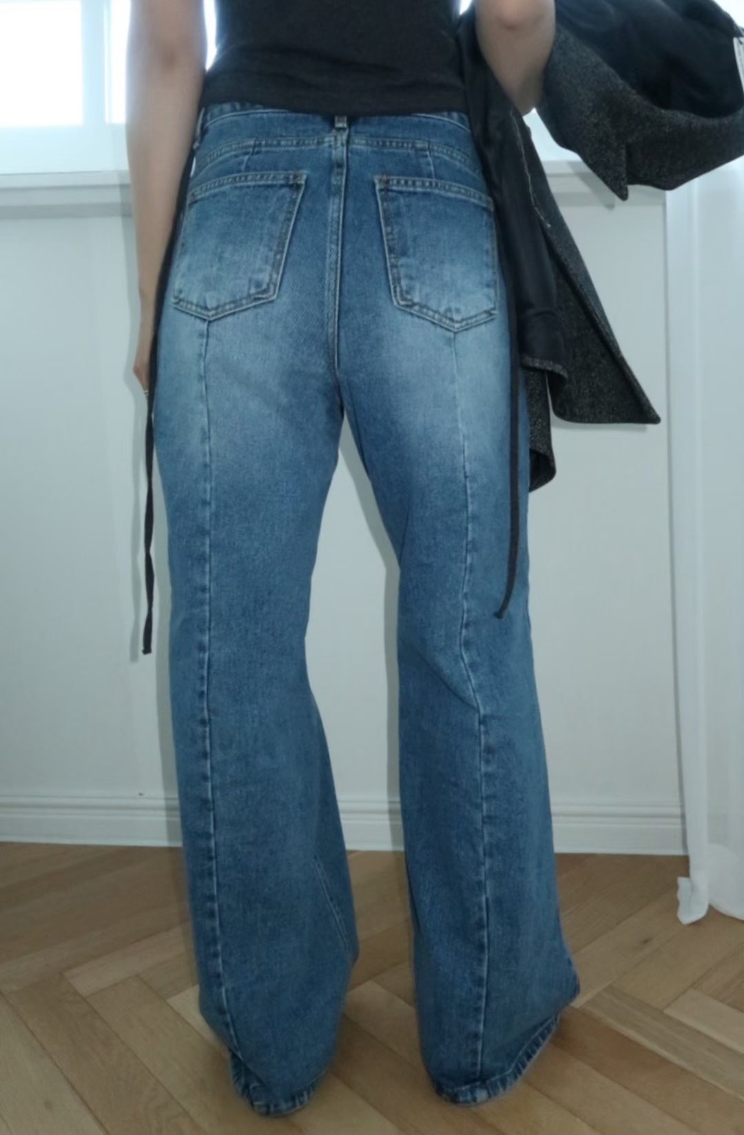 IMHERE東大門㊣實拍女士新品25秋冬休閑人氣職業推薦牛仔褲IMHERE牛仔褲