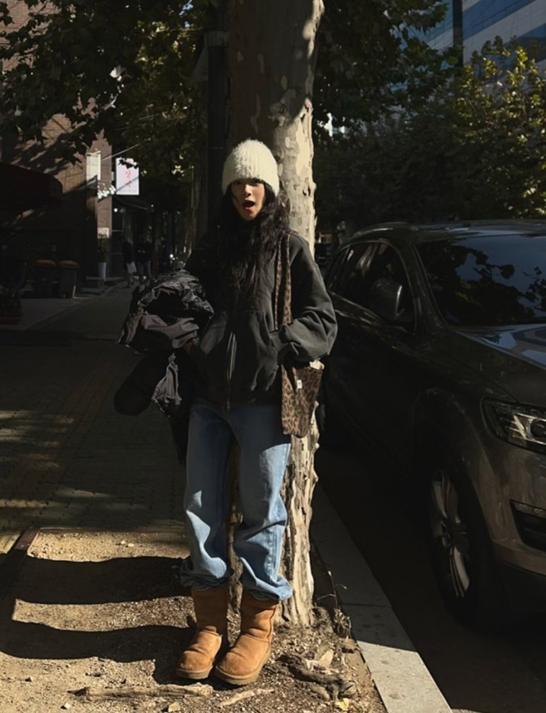 IMHERE韓國直郵㊣女裝新款職業休閑熱賣推薦時尚25秋冬牛仔褲IMHERE牛仔褲