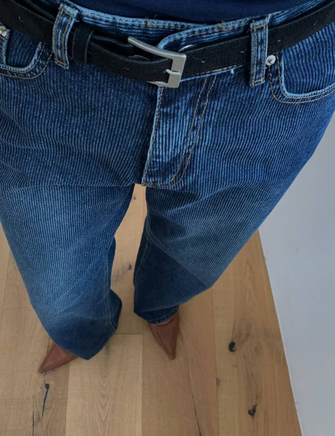 IMHERE東大門㊣實拍女士新品推薦熱賣人氣25秋冬時尚牛仔褲IMHERE牛仔褲