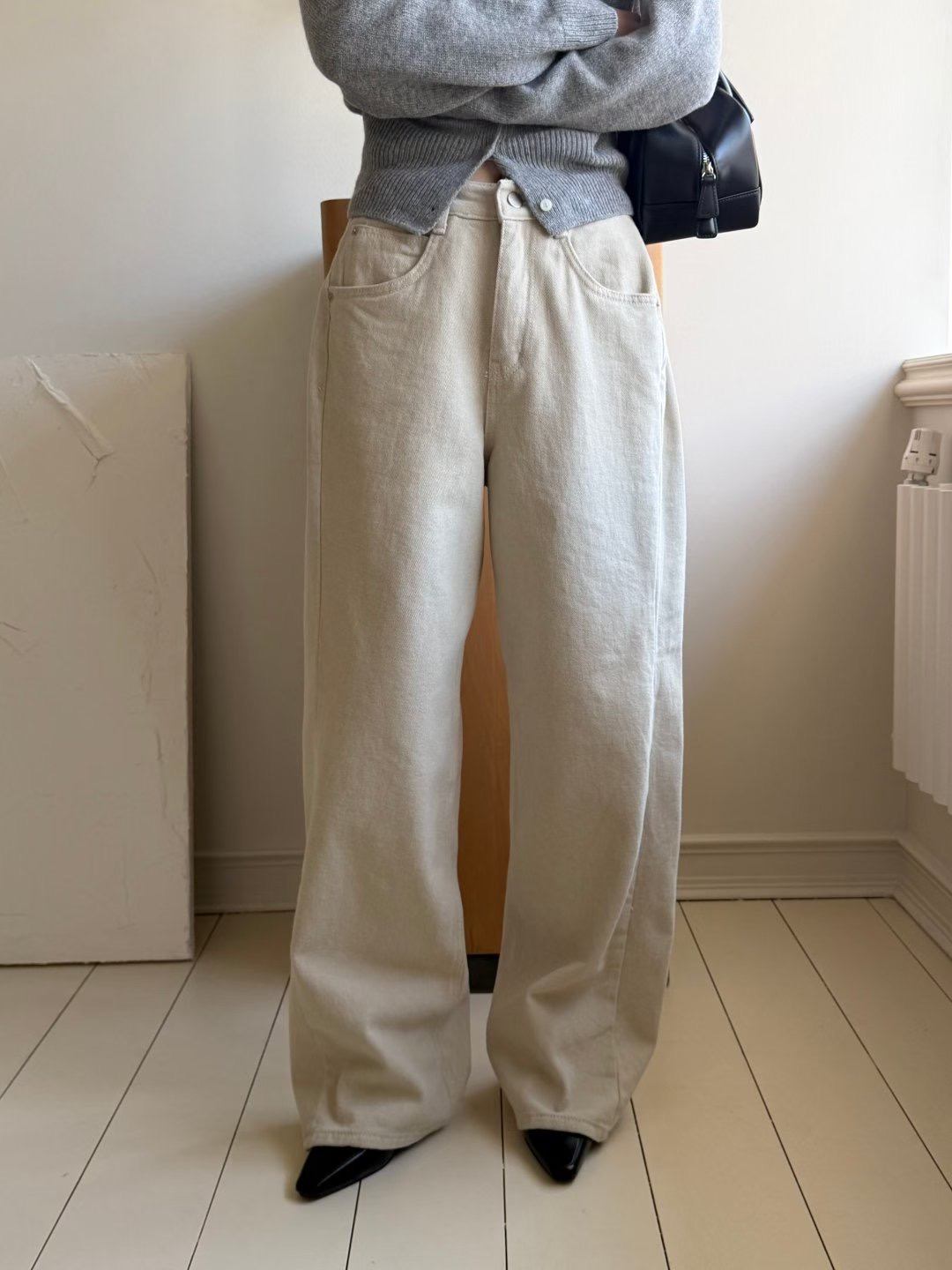 IMHERE韓國直郵㊣女士新款人氣熱賣推薦時尚職業休閑牛仔褲IMHERE牛仔褲圖色1