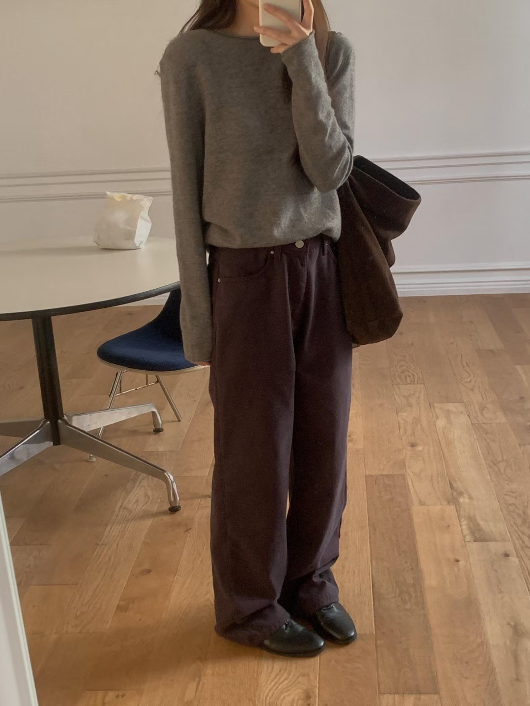 IMHERE韓國代購㊣女士新款時尚職業休閑推薦25秋冬人氣牛仔褲IMHERE牛仔褲