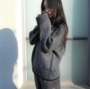 FLASH韓國直郵㊣女裝新款25秋冬推薦休閑時尚熱賣針織衫單排扣FLASH針織衫