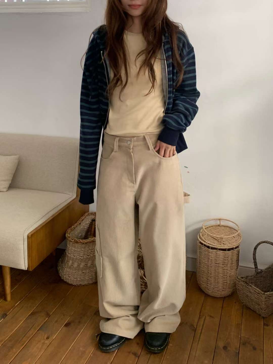 OURSTUDIO東大門㊣實拍女裝新品職業熱賣時尚人氣推薦休閑褲OURSTUDIO休閑褲