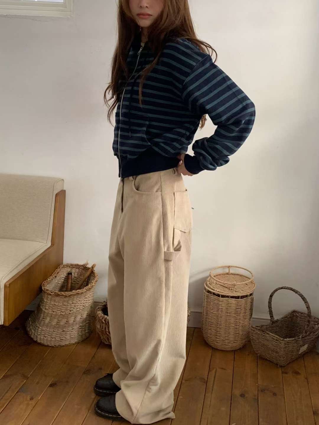 OURSTUDIO東大門㊣實拍女裝新品職業熱賣時尚人氣推薦休閑褲OURSTUDIO休閑褲