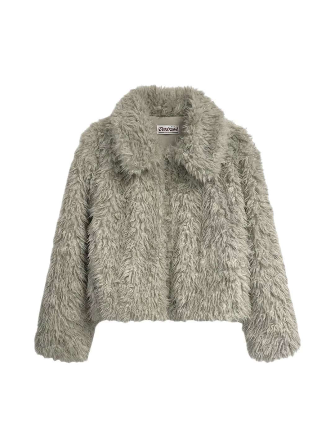 OURSTUDIO韓國直郵㊣女士新款25秋冬推薦職業熱賣時尚短款大衣OURSTUDIO短款大衣圖色1