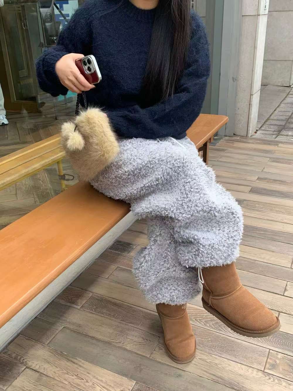 OURSTUDIO東大門㊣代購女裝新品推薦休閑25秋冬人氣真品休閑褲OURSTUDIO休閑褲