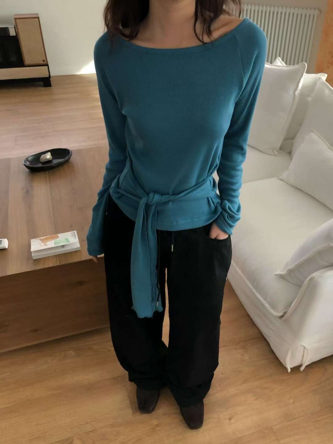 OURSTUDIO東大門㊣代購女裝新品真品時尚熱賣職業人氣長袖T恤OURSTUDIO長袖T恤