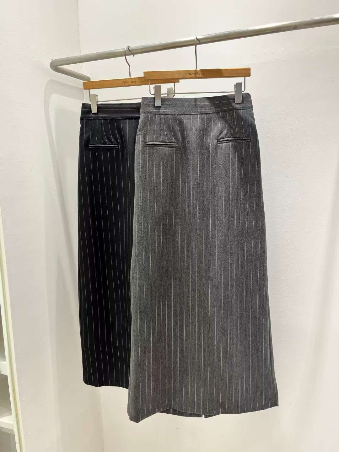 NEW FACE韓國代購㊣女士新款休閑推薦時尚25秋冬職業真品長裙NEW FACE長裙