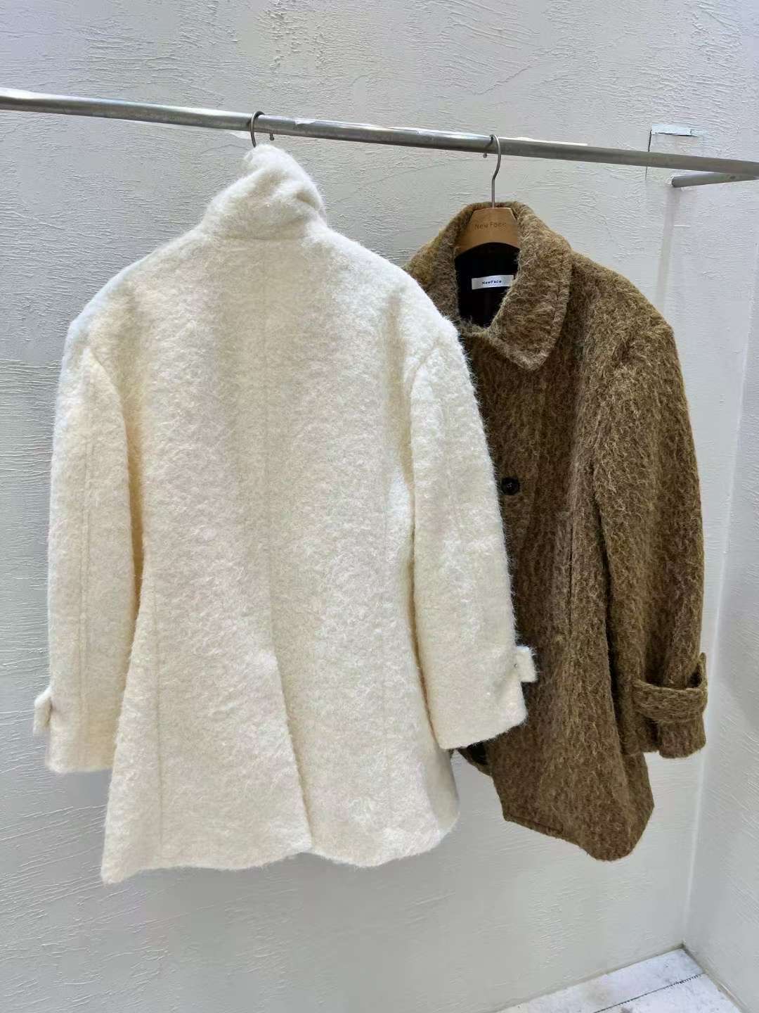 NEW FACE東大門㊣代購女裝新款25秋冬休閑熱賣真品短款大衣NEW FACE短款大衣