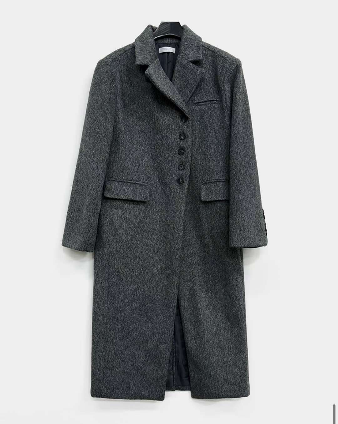 NEW FACE東大門㊣實拍女裝新款休閑時尚熱賣人氣中長款大衣NEW FACE中長款大衣圖色1