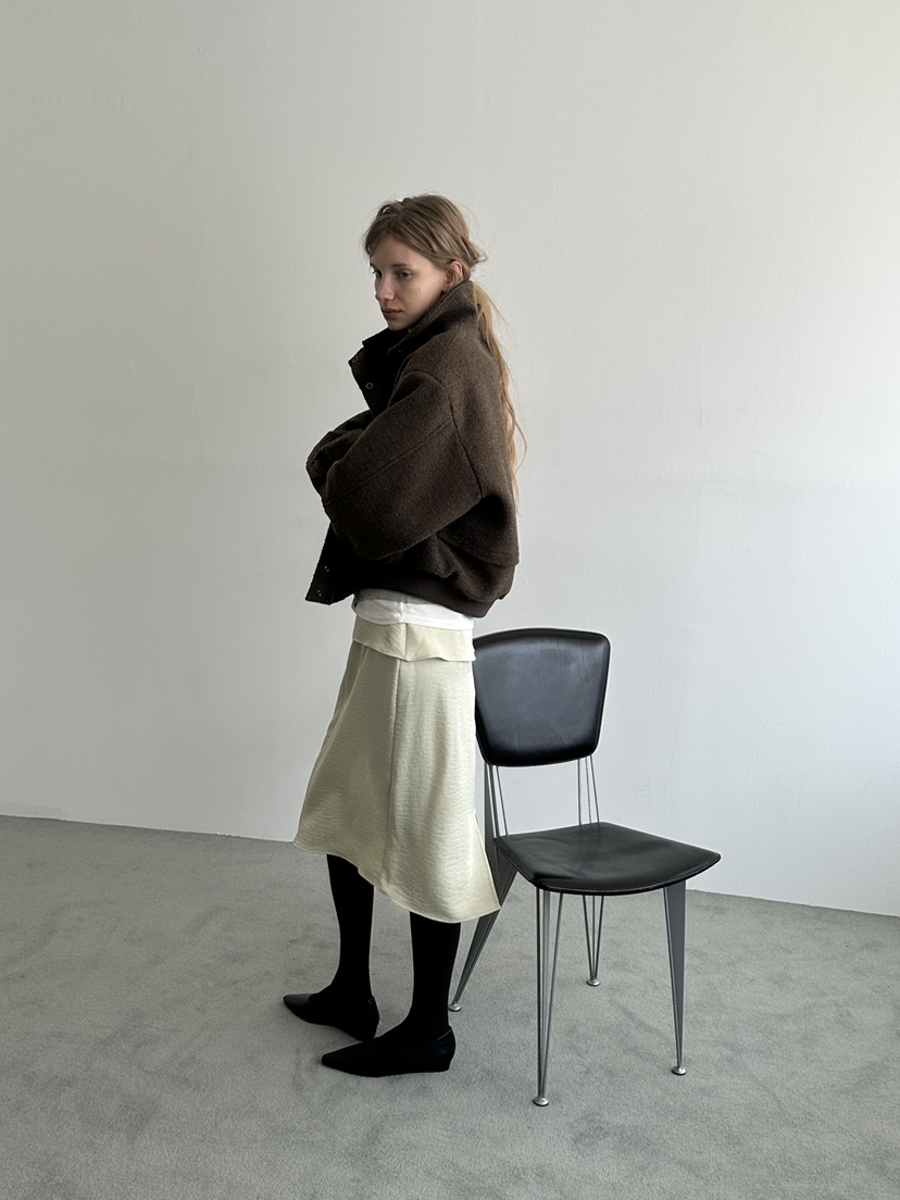 BOWIE東大門㊣代購女裝新品人氣真品時尚推薦25秋冬夾克羊毛填充BOWIE夾克