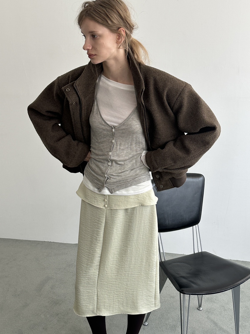 BOWIE東大門㊣代購女裝新品人氣真品時尚推薦25秋冬夾克羊毛填充BOWIE夾克