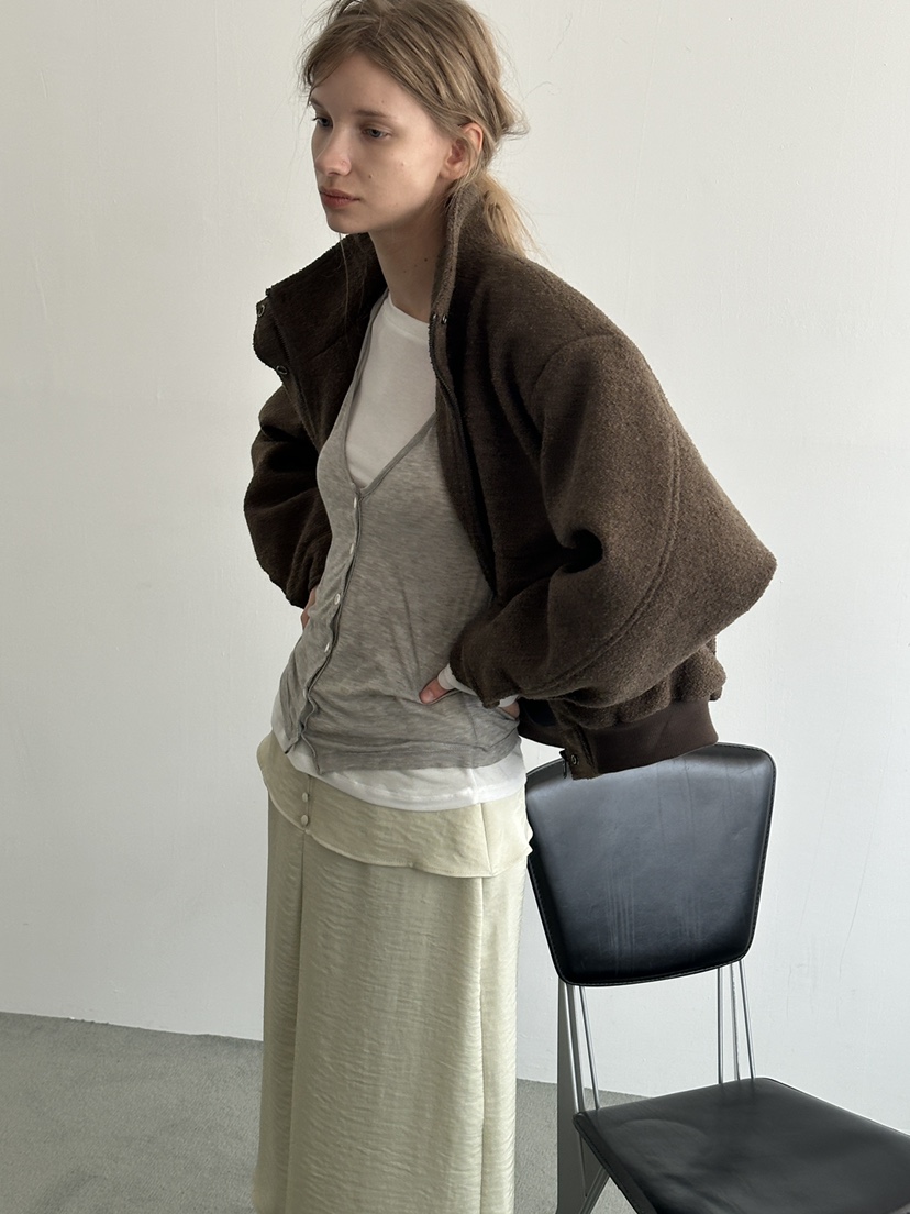 BOWIE東大門㊣代購女裝新品人氣真品時尚推薦25秋冬夾克羊毛填充BOWIE夾克