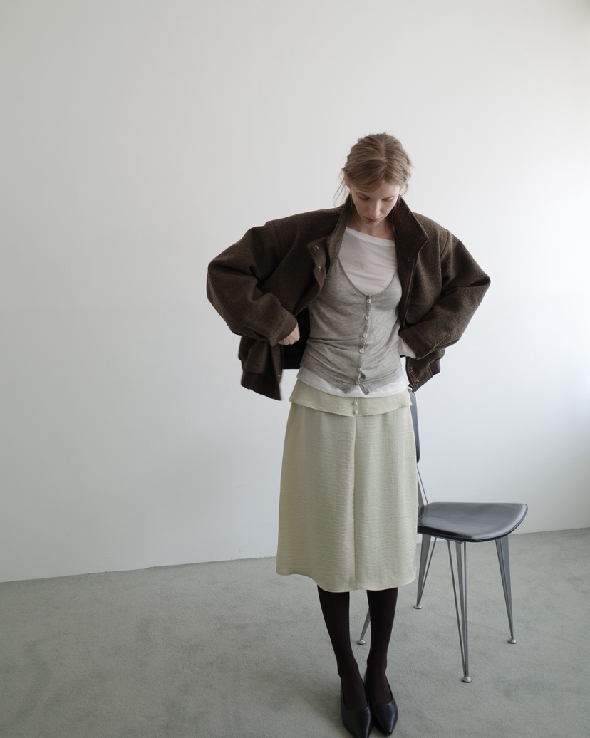 BOWIE東大門㊣代購女裝新品人氣真品時尚推薦25秋冬夾克羊毛填充BOWIE夾克