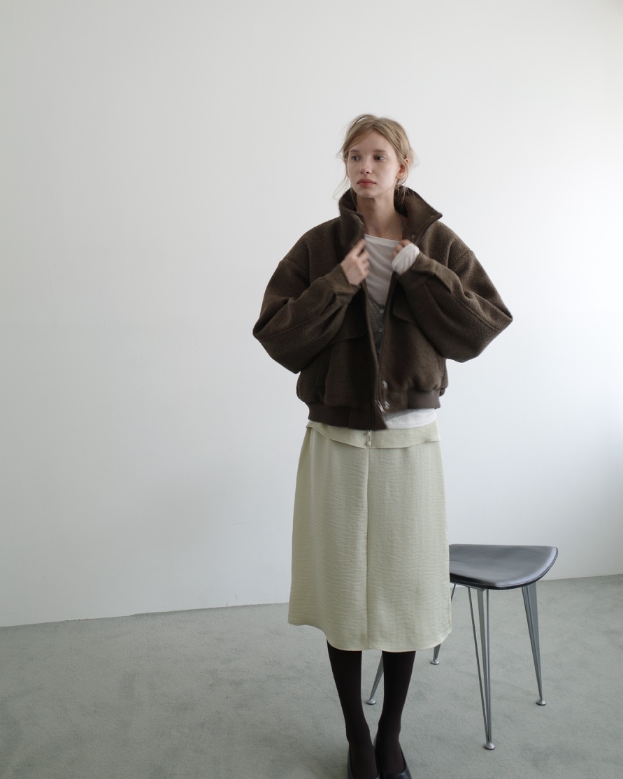 BOWIE東大門㊣代購女裝新品人氣真品時尚推薦25秋冬夾克羊毛填充BOWIE夾克