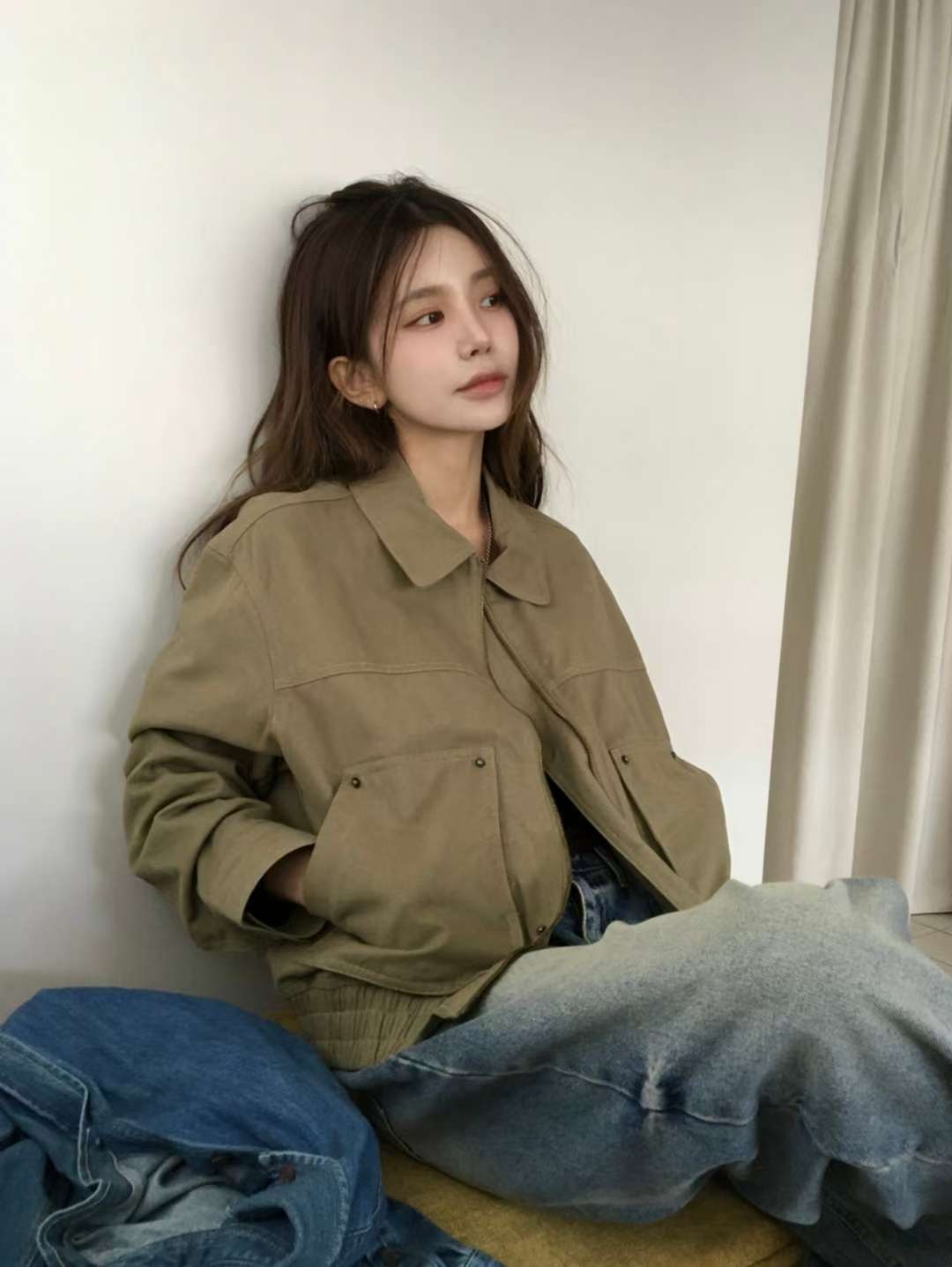 OURSTUDIO韓國直郵㊣女士新款25秋冬休閑職業熱賣人氣夾克棉OURSTUDIO夾克