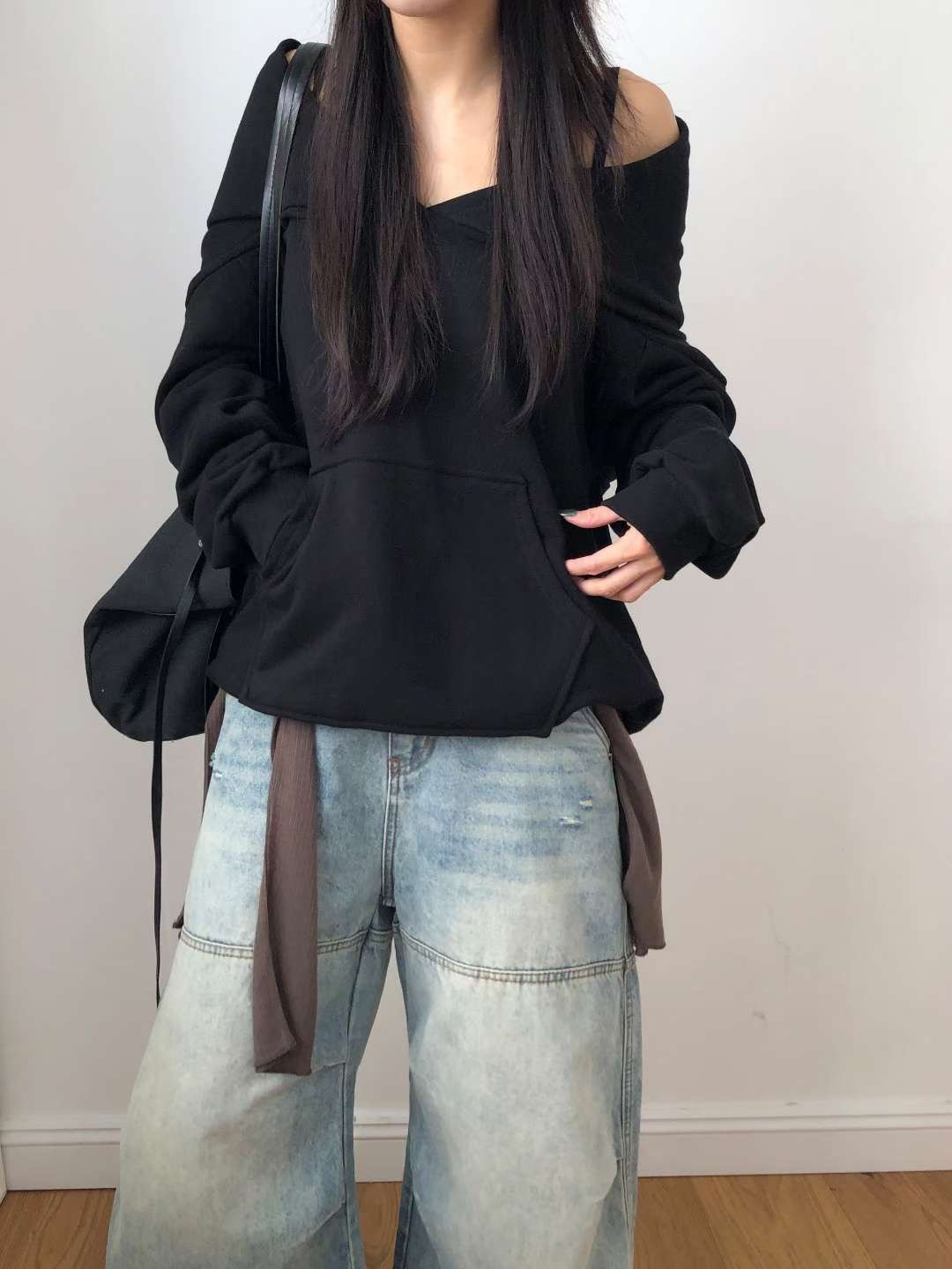 OURSTUDIO東大門㊣直郵女士新品真品25秋冬熱賣職業長袖T恤OURSTUDIO長袖T恤