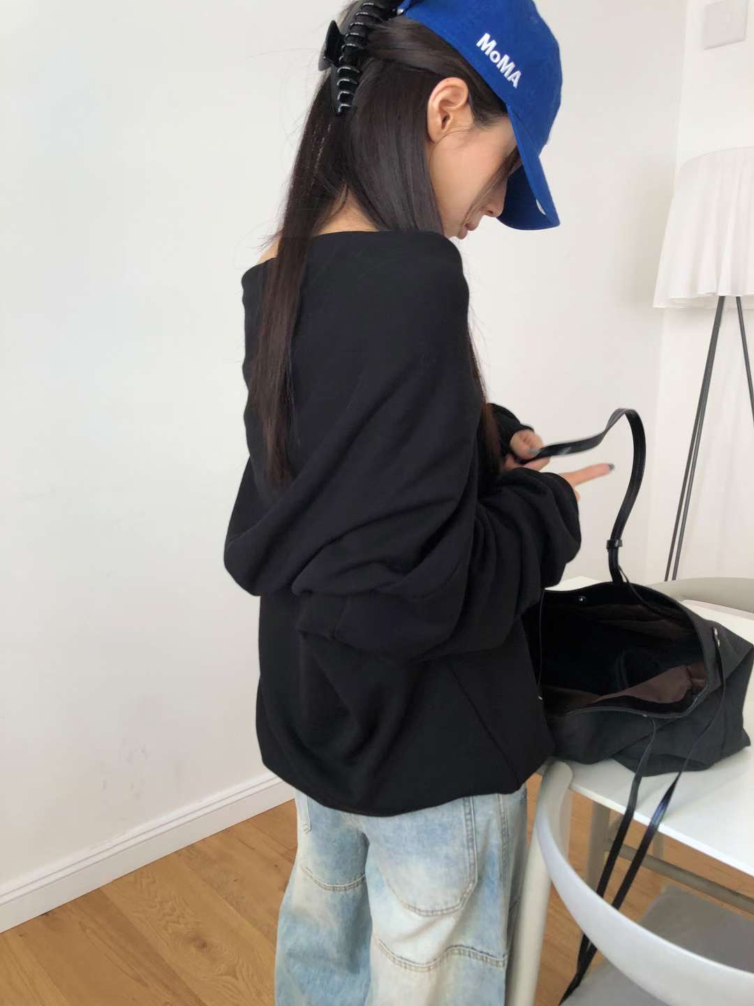 OURSTUDIO東大門㊣直郵女士新品真品25秋冬熱賣職業長袖T恤OURSTUDIO長袖T恤