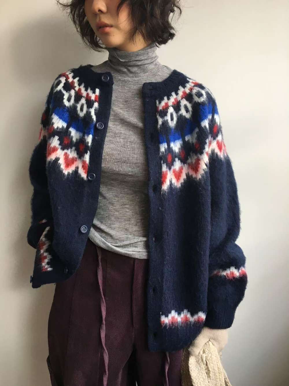 OURSTUDIO東大門㊣實拍女裝新品真品熱賣休閑時尚針織衫開衫OURSTUDIO針織衫