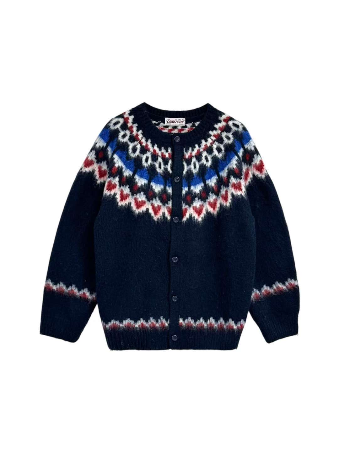 OURSTUDIO東大門㊣實拍女裝新品真品熱賣休閑時尚針織衫開衫OURSTUDIO針織衫圖色2