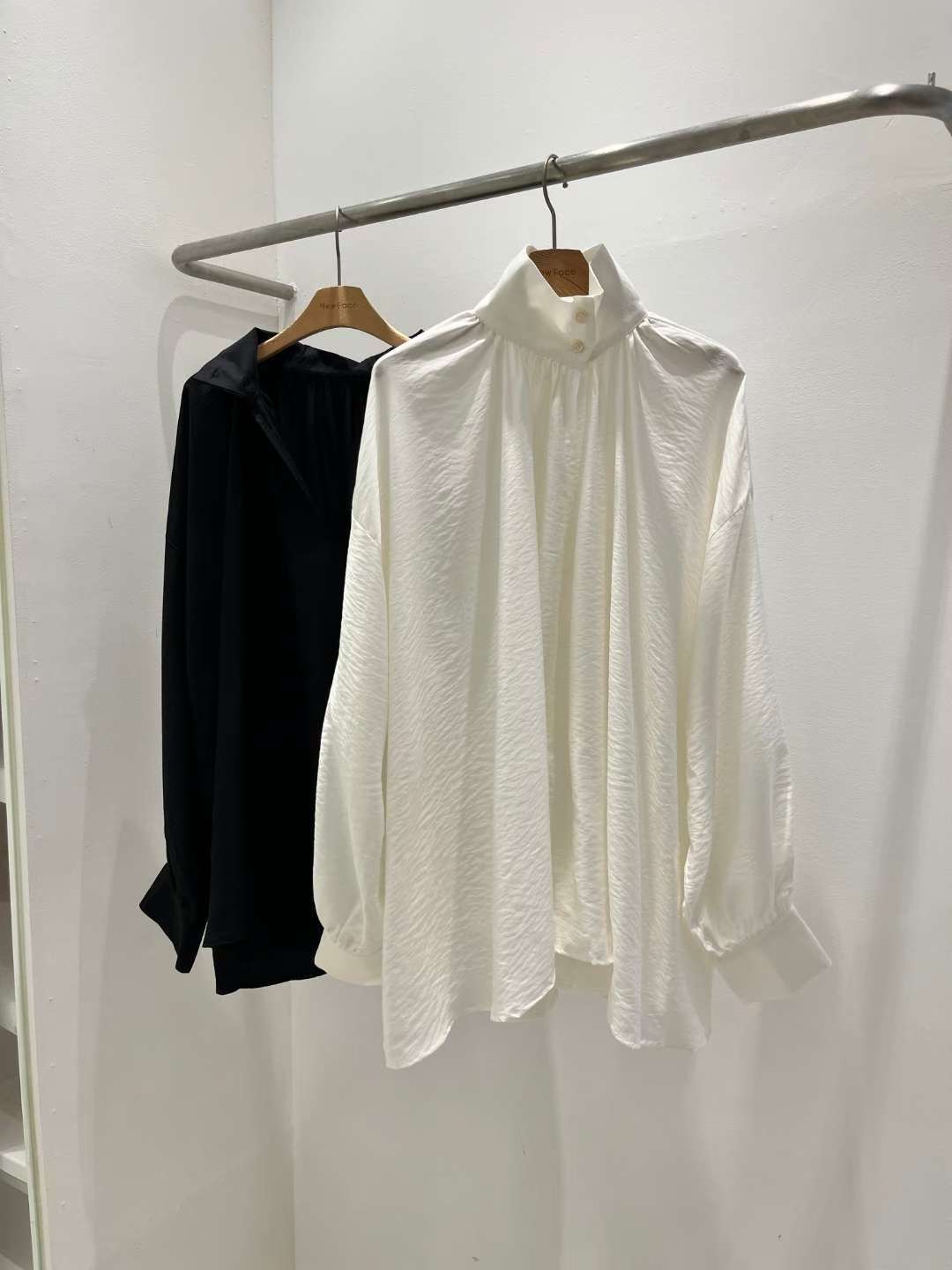 NEW FACE東大門㊣實拍女士新款25秋冬職業熱賣休閑襯衫蕾絲衫NEW FACE襯衫/蕾絲衫