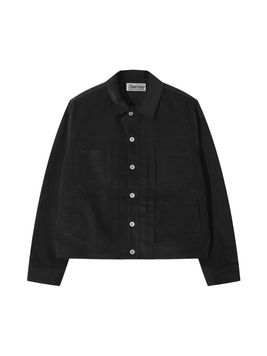 OURSTUDIO東大門㊣實拍女裝新款時尚25秋冬真品休閑夾克燈芯絨OURSTUDIO夾克圖色3