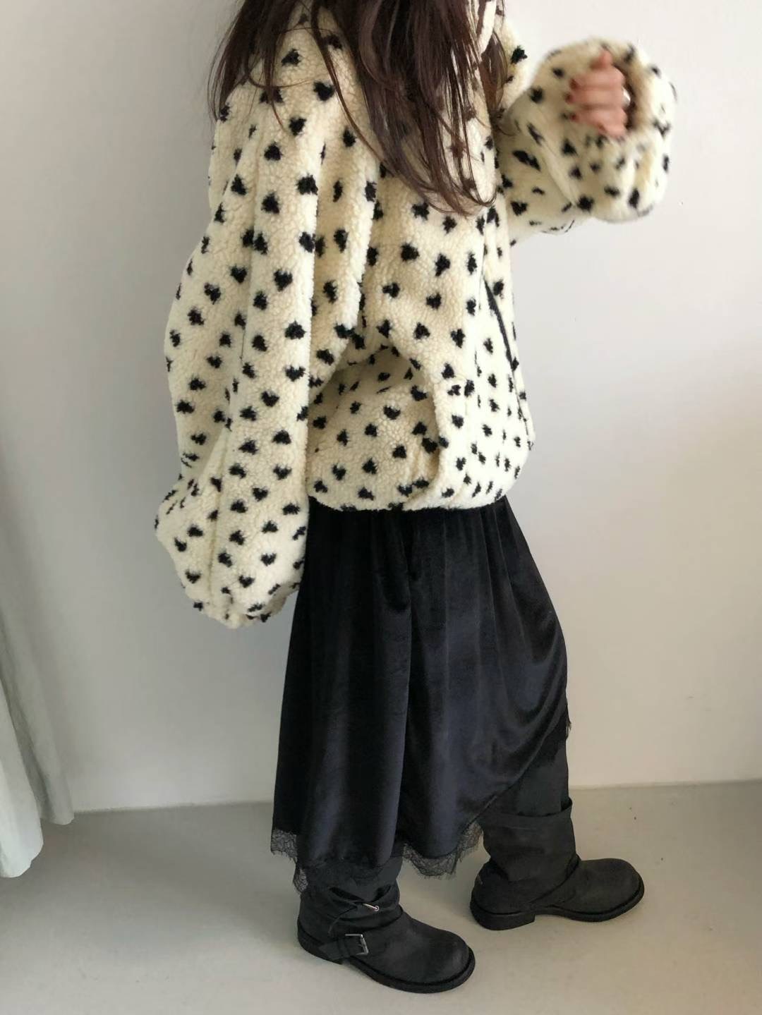 OURSTUDIO東大門㊣代購女士新款25秋冬人氣時尚真品夾克連帽衫OURSTUDIO夾克