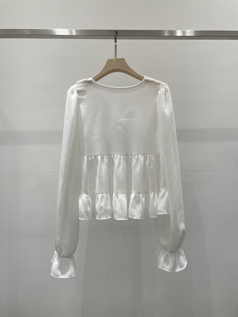 RE STYLE-Q東大門㊣直郵女士新品真品推薦25秋冬襯衫蕾絲衫RE STYLE襯衫/蕾絲衫