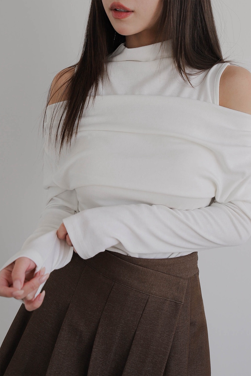 SLIT韓國代購㊣女裝新款職業人氣熱賣時尚休閑推薦25秋冬長袖T恤SLIT長袖T恤