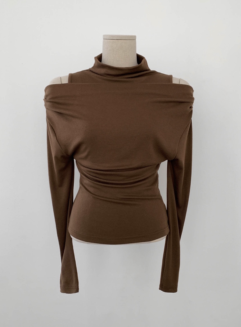 SLIT韓國代購㊣女裝新款職業人氣熱賣時尚休閑推薦25秋冬長袖T恤SLIT長袖T恤圖色2