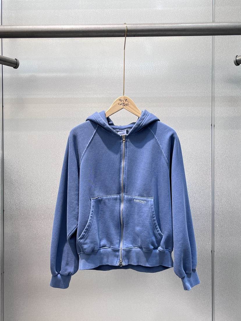 GVR COMPANY東大門㊣實拍女士新品熱賣25秋冬衛衣拉鏈加絨GVR-COMPANY衛衣圖色7深藍色