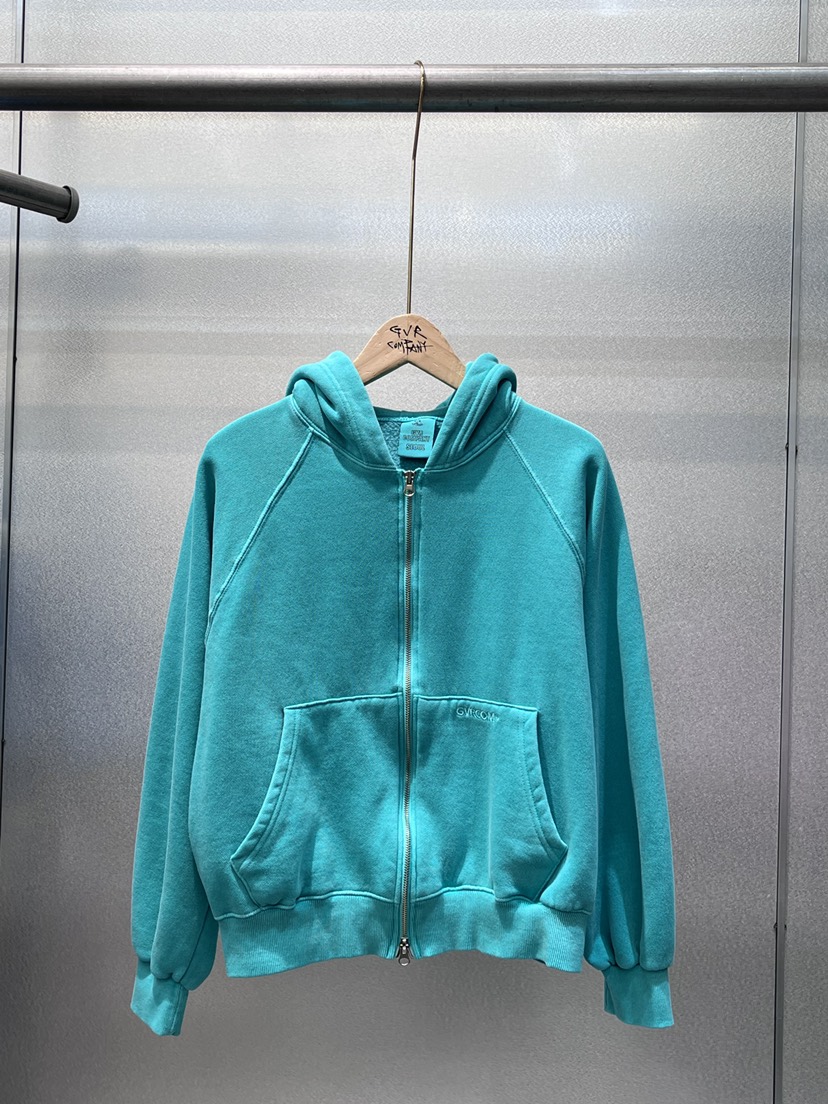 GVR COMPANY東大門㊣實拍女士新品熱賣25秋冬衛衣拉鏈加絨GVR-COMPANY衛衣圖色9綠色