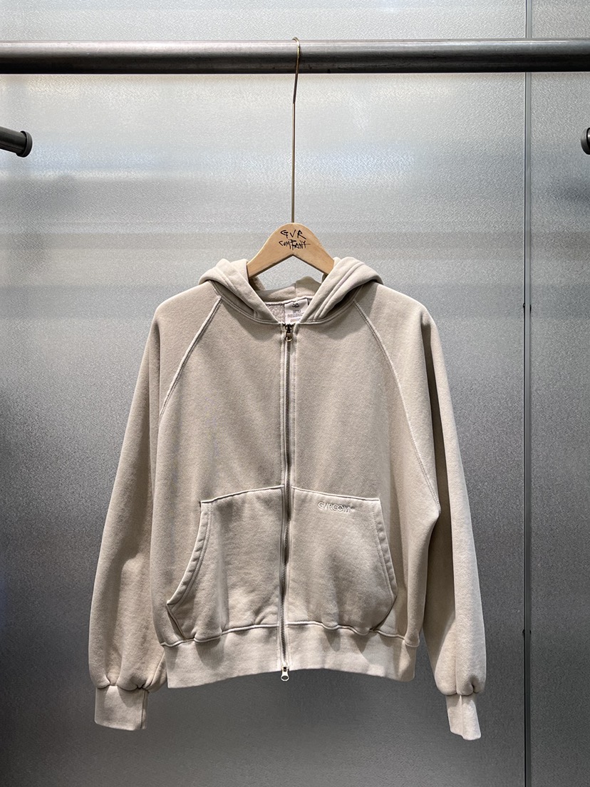 GVR COMPANY東大門㊣實拍女士新品熱賣25秋冬衛衣拉鏈加絨GVR-COMPANY衛衣圖色15米色