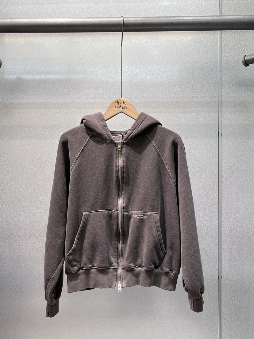 GVR COMPANY東大門㊣實拍女士新品熱賣25秋冬衛衣拉鏈加絨GVR-COMPANY衛衣圖色16棕色