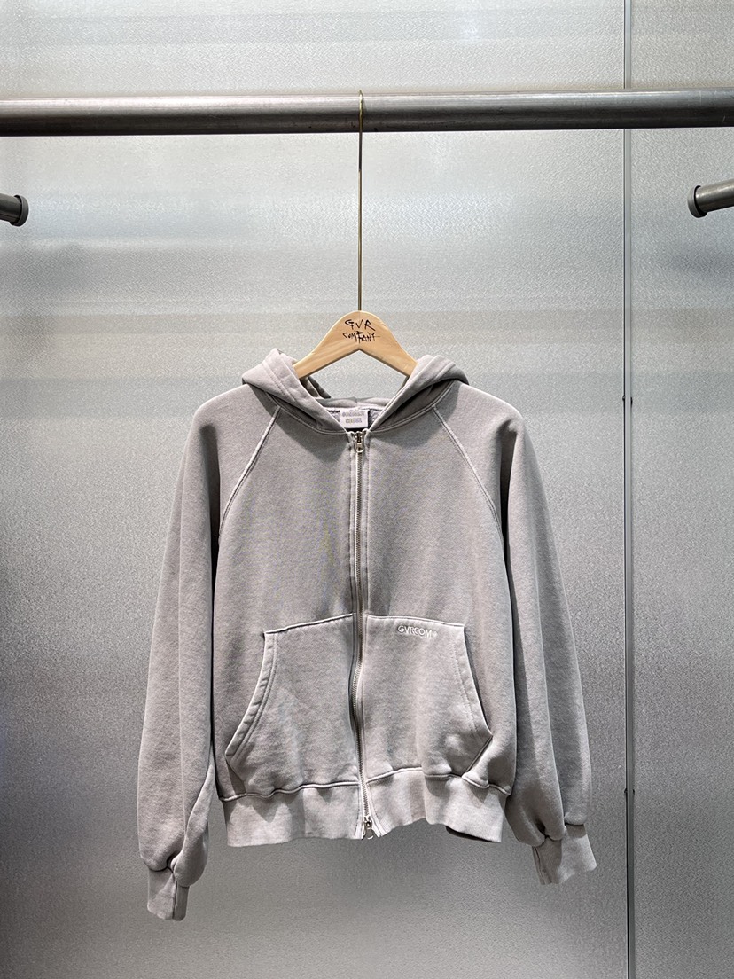 GVR COMPANY東大門㊣實拍女士新品熱賣25秋冬衛衣拉鏈加絨GVR-COMPANY衛衣圖色17灰色